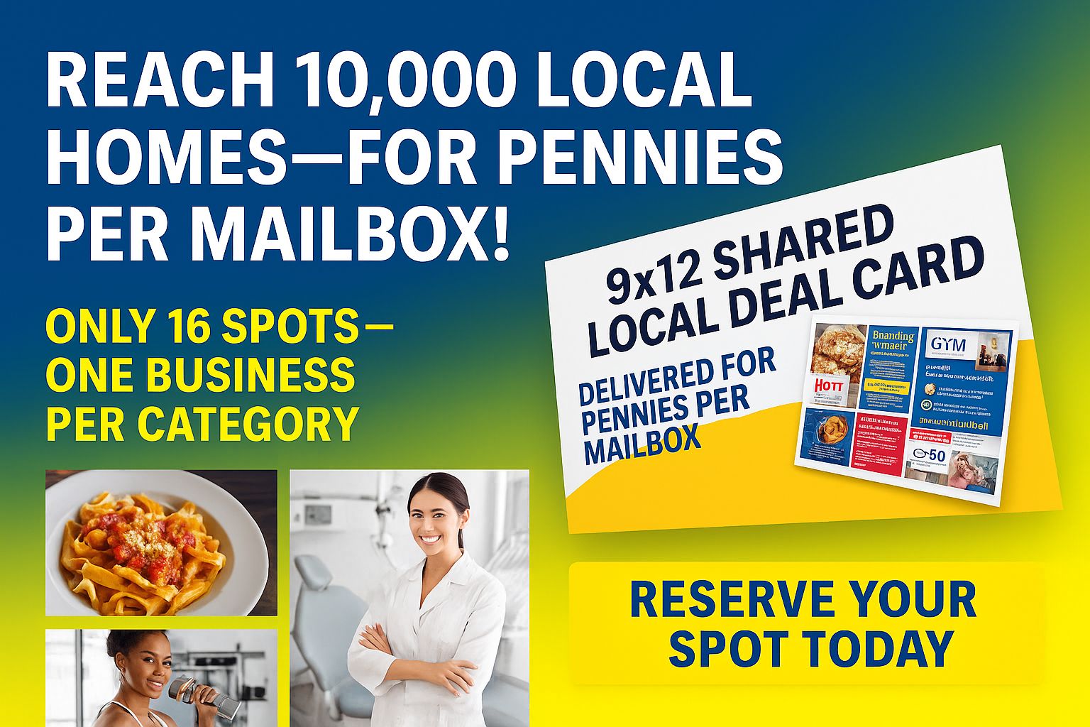 9x12 Deal Card - Reach 10,000 Local Homes